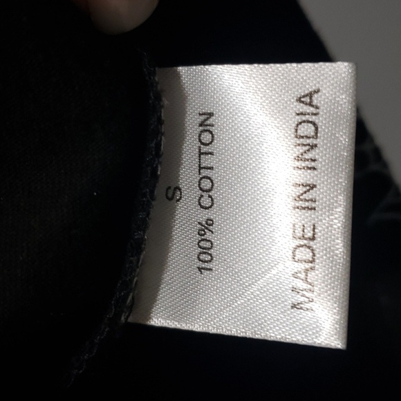 Love, Peace & Lazy Days Black Tshirt with Glow in the Dark Spiders and Webs, S - Picture 5 of 6